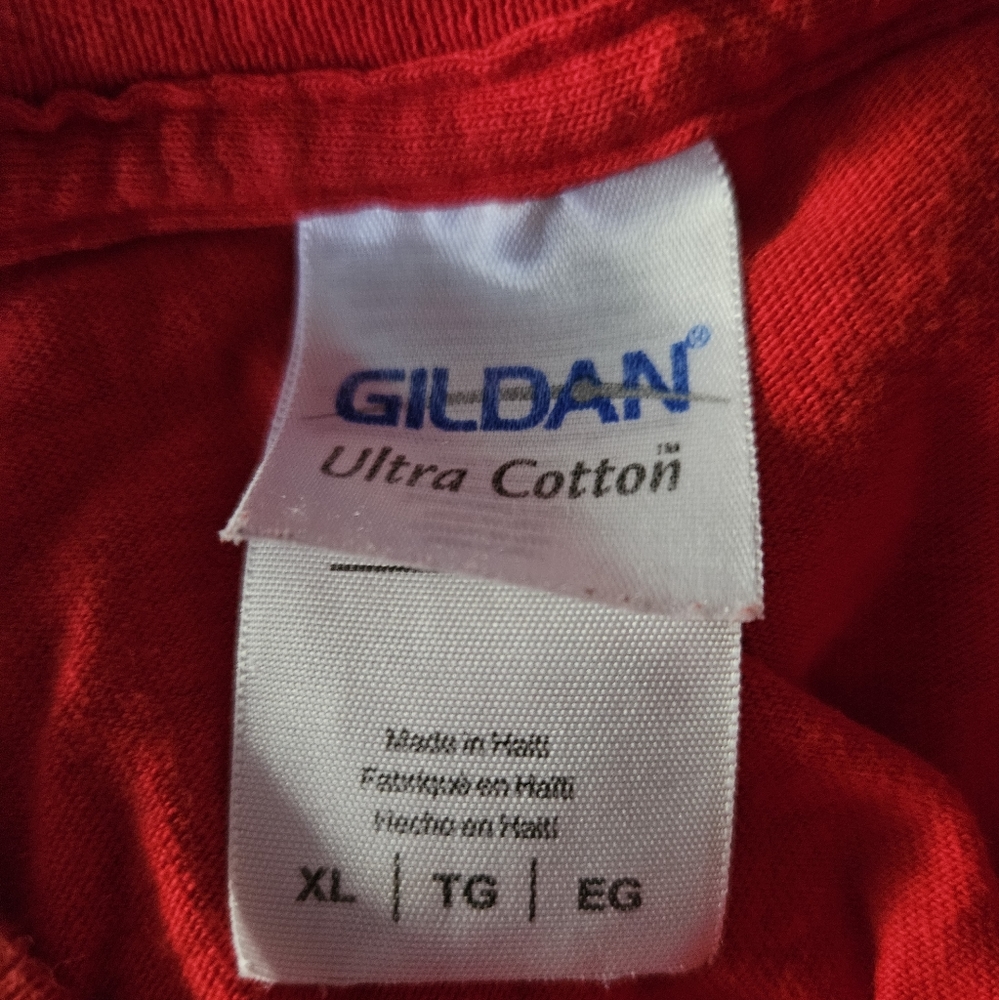 Men's Red Cotton Sailing TSHIRT Size XL - Picture 2 of 6